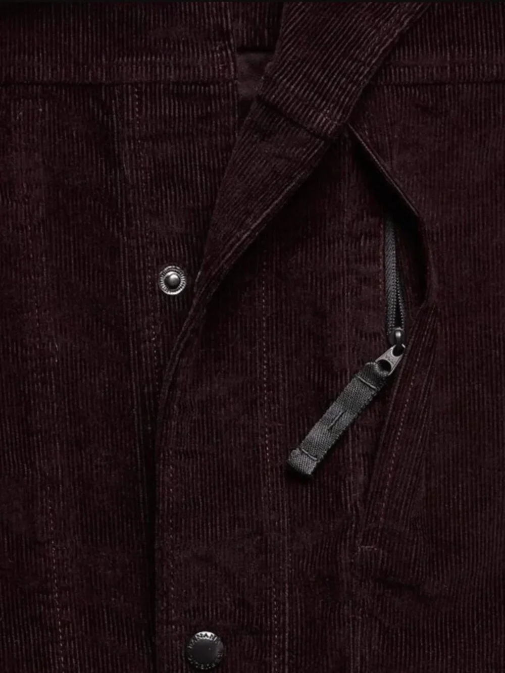 Banana Republic Italian Corduroy Shirt Jacket Wine - Medium